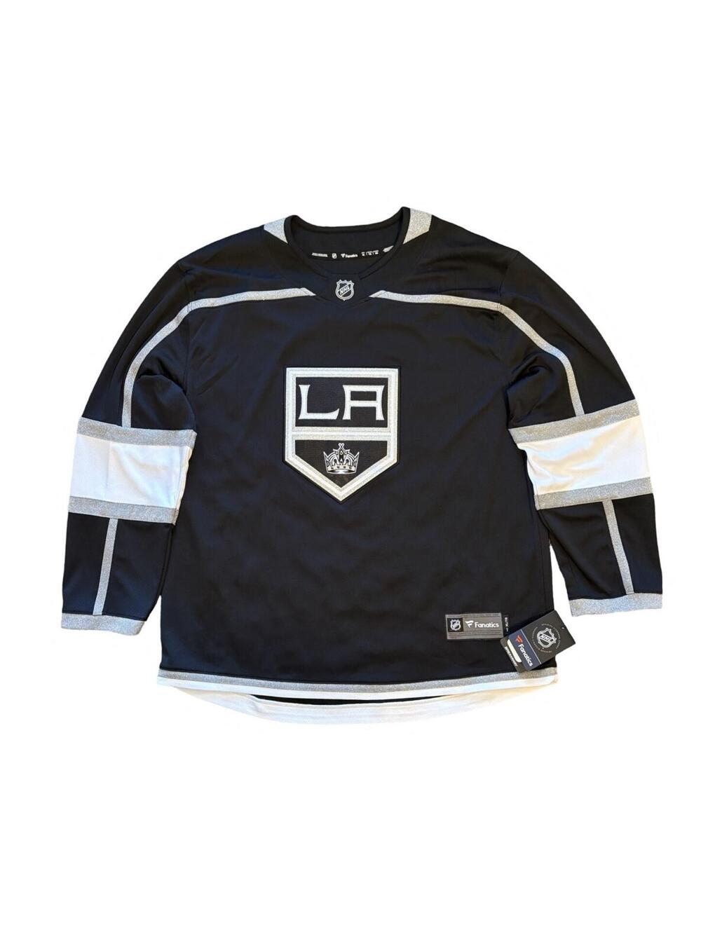 Fanatics Los Angeles Kings Jersey Black Breakaway Hockey Jersey NHL New Size XL